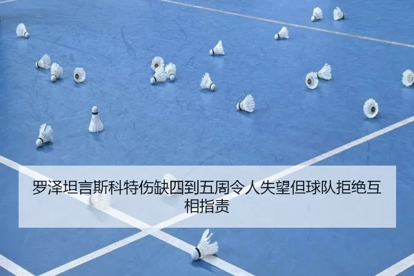 罗泽坦言斯科特伤缺四到五周令人失望但球队拒绝互相指责（kaiyun）